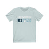 Printify T-Shirt Heather Ice Blue / S Henman 61 Seattle Hockey Unisex Jersey Tee