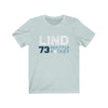 Printify T-Shirt Heather Ice Blue / S Lind 73 Seattle Hockey Unisex Jersey Tee