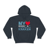 Hoodie My Heart Belongs To The Seattle Kraken Unisex Hooded Sweatshirt