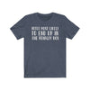 Printify T-Shirt Heather Navy / S "Voted And End Up In The Penalty Box" Unisex Jersey Tee