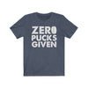 Printify T-Shirt Heather Navy / S "Zero Pucks Given" Unisex Jersey Tee