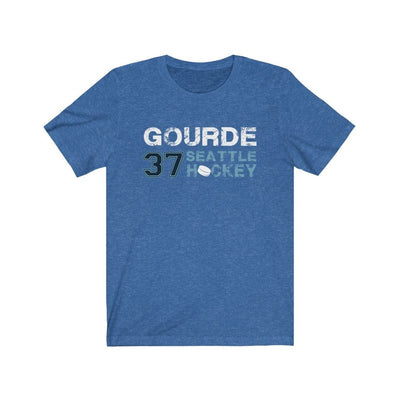 Printify T-Shirt Heather True Royal / S Gourde 37 Seattle Hockey Unisex Jersey Tee