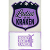 Ladies Of The Kraken Embroidered Patch - Hockey Fight Cancer Color Theme