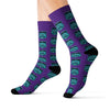 All Over Prints Ladies Of The Kraken Logo Fashion Socks In Purple