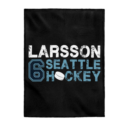 All Over Prints Larsson 6 Seattle Hockey Velveteen Plush Blanket