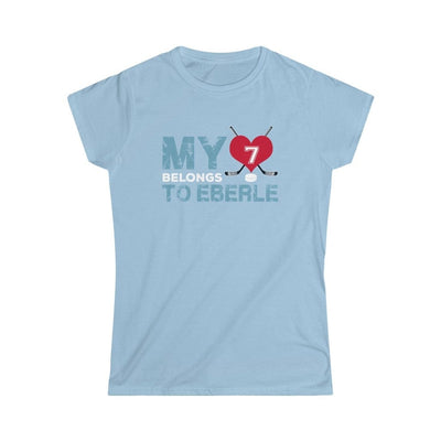 Printify T-Shirt Light Blue / M My Heart Belongs to Eberle Women's Softstyle Tee