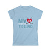 Printify T-Shirt Light Blue / M My Heart Belongs to Lind Women's Softstyle Tee