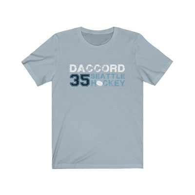 Printify T-Shirt Light Blue / S Daccord 35 Seattle Hockey Unisex Jersey Tee