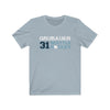 Printify T-Shirt Light Blue / S Grubauer 31 Seattle Hockey Unisex Jersey Tee