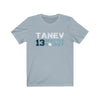 Printify T-Shirt Light Blue / S Tanev 13 Seattle Hockey Unisex Jersey Tee