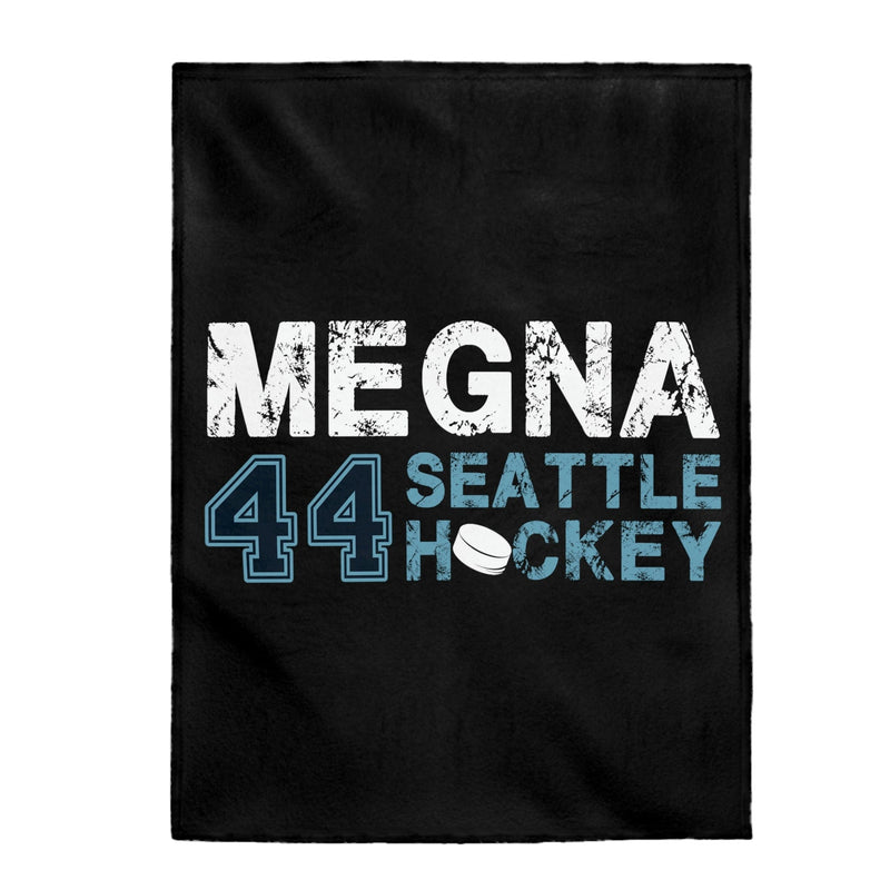 All Over Prints Megna 44 Seattle Hockey Velveteen Plush Blanket