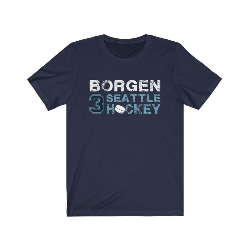 Printify T-Shirt Bogen 3 Seattle Hockey Unisex Jersey Tee