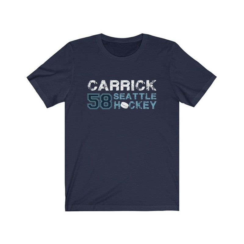 T-Shirt Carrick 58 Seattle Hockey Unisex Jersey Tee