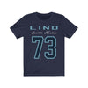 Printify T-Shirt Navy / L Lind 73 Seattle Kraken Hockey Unisex Jersey Tee