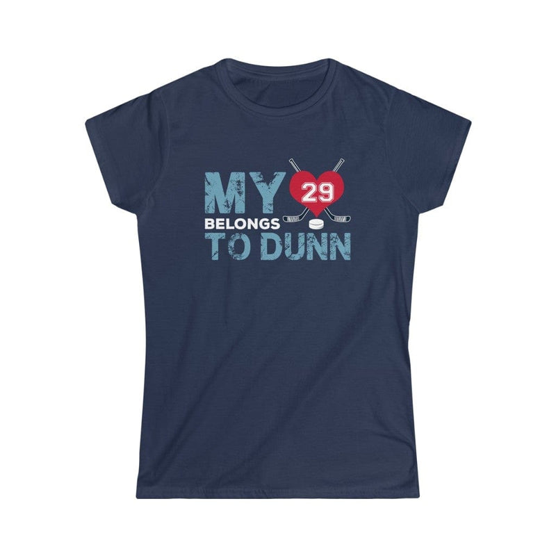 Printify T-Shirt My Heart Belongs to Dunn Women's Softstyle Tee