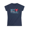 Printify T-Shirt Navy / L My Heart Belongs to Eberle Women's Softstyle Tee