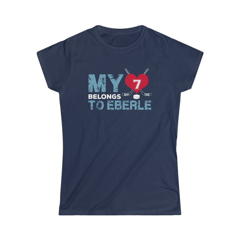 Printify T-Shirt My Heart Belongs to Eberle Women's Softstyle Tee