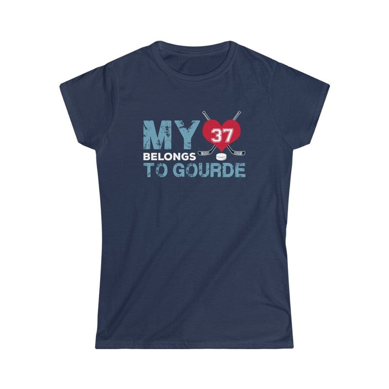 Printify T-Shirt My Heart Belongs to Gourde Women's Softstyle Tee
