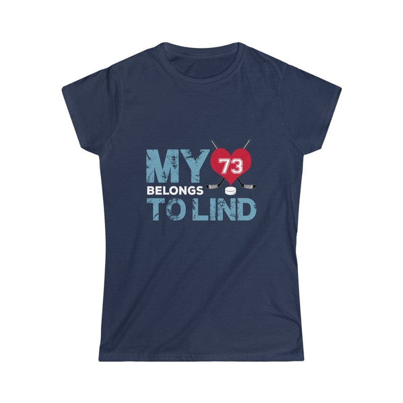 Printify T-Shirt My Heart Belongs to Lind Women's Softstyle Tee