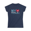 Printify T-Shirt Navy / L My Heart Belongs to Schwartz Women's Softstyle Tee