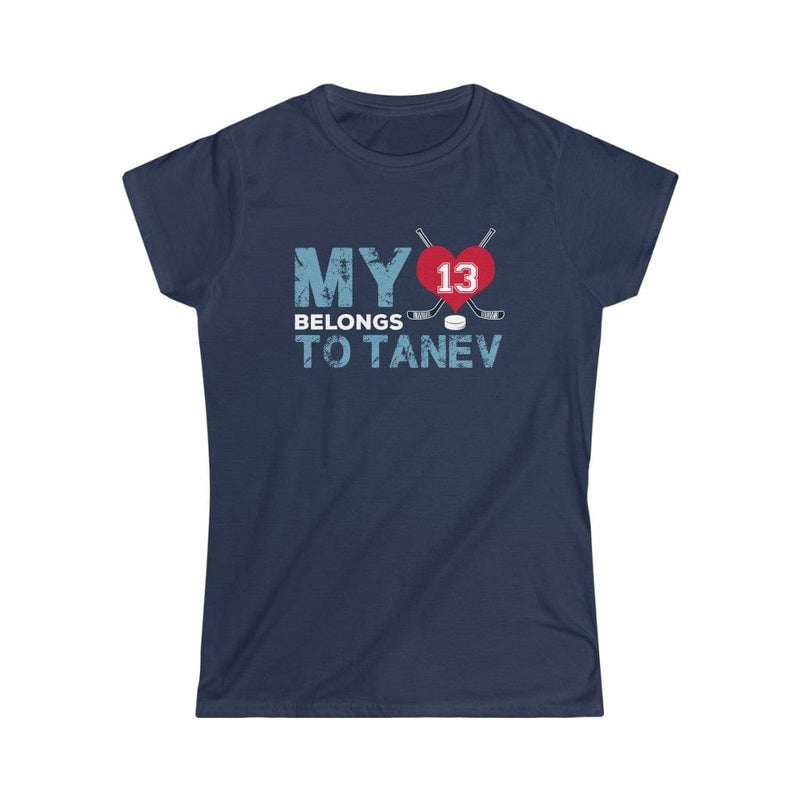 Printify T-Shirt My Heart Belongs to Tanev Women's Softstyle Tee