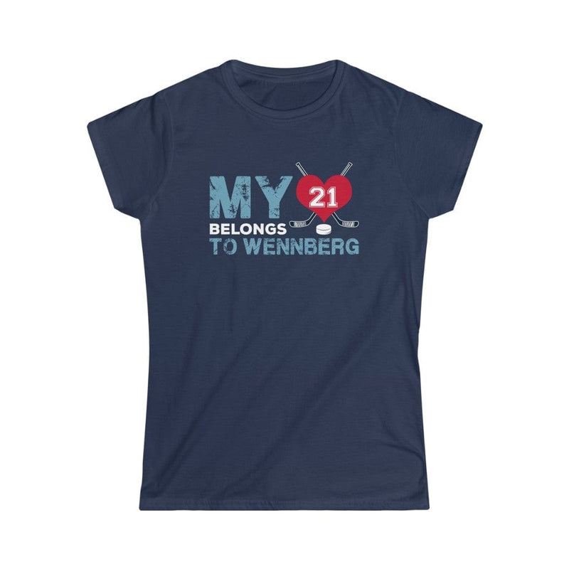 T-Shirt My Heart Belongs to Wennberg Women's Softstyle Tee