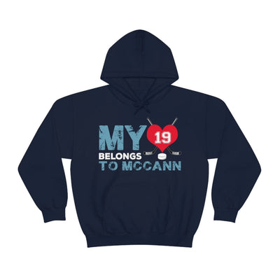 Hoodie My Heart Belongs To McCann Seattle Kraken Hockey Unisex Hooded Sweatshirt