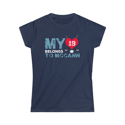 T-Shirt My Heart Belongs To McCann Women's Softstyle Tee