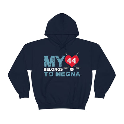 Hoodie My Heart Belongs To Megna Seattle Kraken Hockey Unisex Hooded Sweatshirt