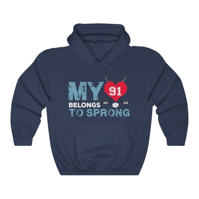 Hoodie My Heart Belongs To Sprong Seattle Kraken Hockey Unisex Hooded Sweatshirt