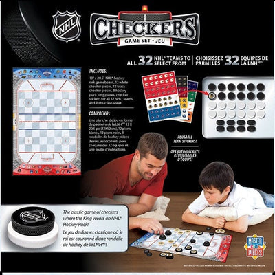 NHL Checkers Board Game Full League Version (All 32 Teams)