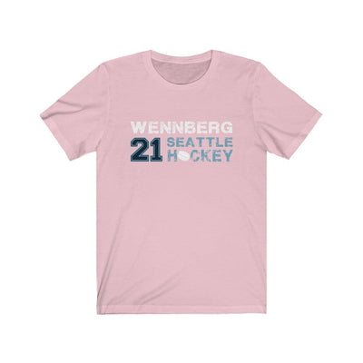 Printify T-Shirt Pink / S Wennberg 21 Seattle Hockey Unisex Jersey Tee