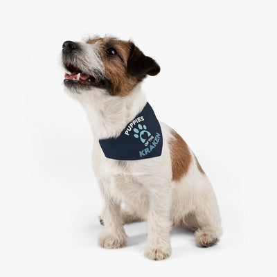 Pets Puppies Of The Kraken Pet Bandana Collar In Deep Sea Blue