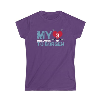 Printify T-Shirt Purple / S My Heart Belongs to Borgen Women's Softstyle Tee