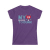 Printify T-Shirt Purple / S My Heart Belongs to Dunn Women's Softstyle Tee
