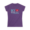 Printify T-Shirt Purple / S My Heart Belongs to Eberle Women's Softstyle Tee
