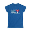 Printify T-Shirt Royal / S My Heart Belongs to Borgen Women's Softstyle Tee