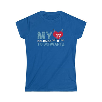 Printify T-Shirt Royal / S My Heart Belongs to Schwartz Women's Softstyle Tee