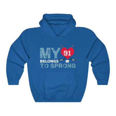 Hoodie My Heart Belongs To Sprong Seattle Kraken Hockey Unisex Hooded Sweatshirt