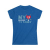 Printify T-Shirt Royal / S My Heart Belongs to Tanev Women's Softstyle Tee