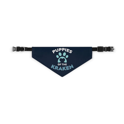 Pets Puppies Of The Kraken Pet Bandana Collar In Deep Sea Blue