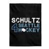All Over Prints Schultz 4 Seattle Hockey Velveteen Plush Blanket