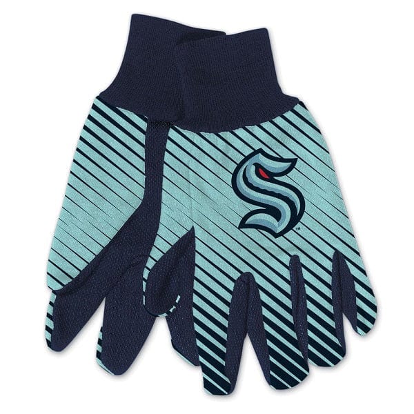 Seattle Kraken Adult Two-Tone Sport-Utility Work Gloves