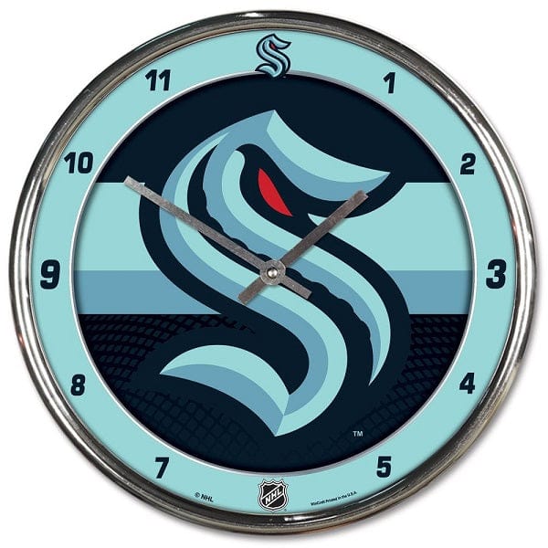 Seattle Kraken: Bottle Cap Lighted Wall Clock - The Fan-Brand