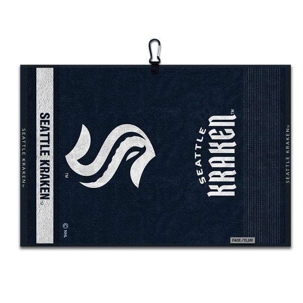 Shop The Kraken Seattle Kraken Jacquard Golf Towel, 16x24 Inch