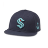 shopthekraken Seattle Kraken Navy Adjustable Snapback Baseball Hat