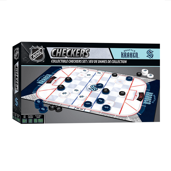 Shop The Kraken Seattle Kraken NHL Checkers Board Game
