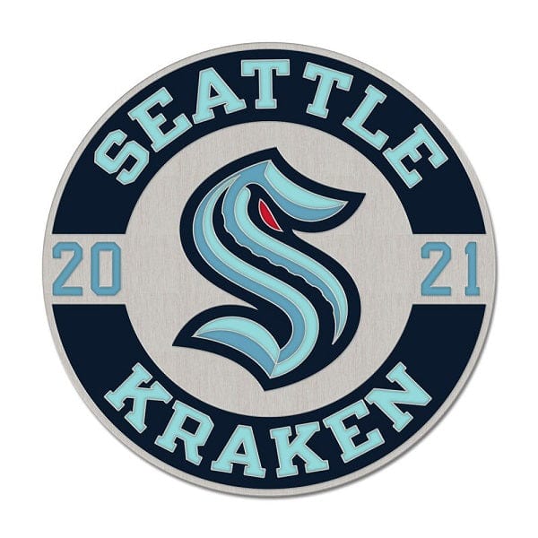 Seattle Kraken Round Collector Pin