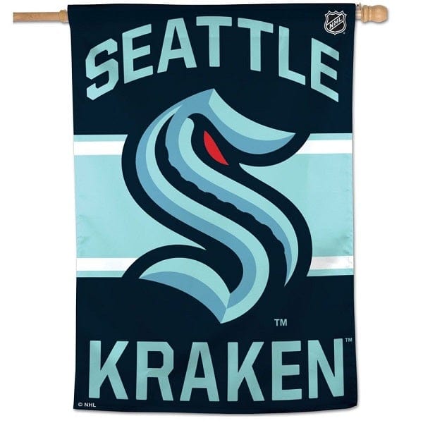 Shop The Kraken Seattle Kraken Single Sided Vertical Flag, 28x40 Inch