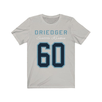 Printify T-Shirt Silver / S Driedger 60 Seattle Kraken Hockey Unisex Jersey Tee